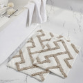Modern Threads 2pk 100% Cotton Textured bath mat  Khaki 5BTTX2PE-KHK-ST